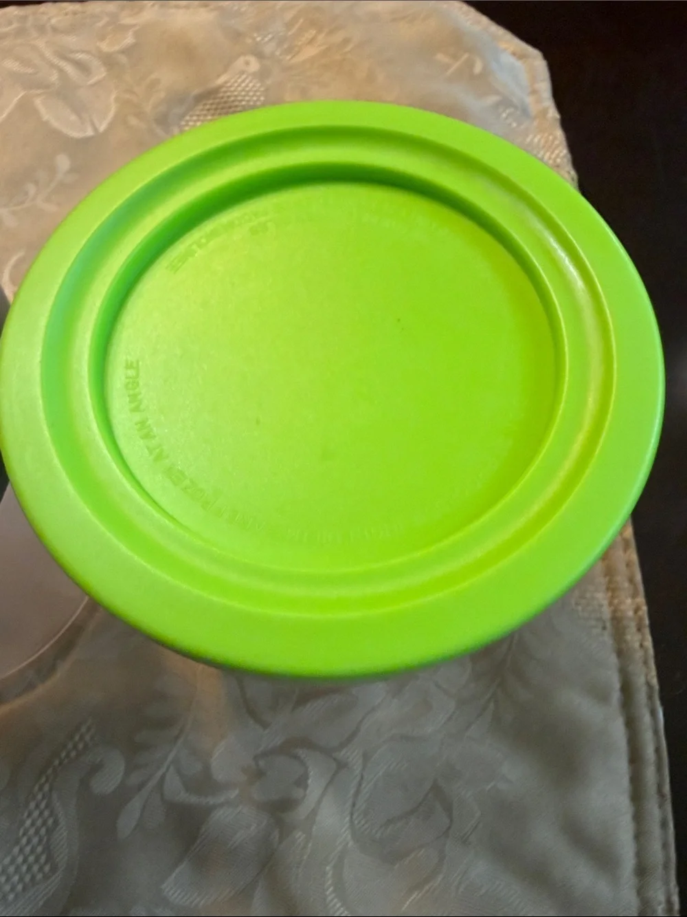 Set of Two Plastic Storage Containers with Blue and Lime Green Lids-Ninja Creami